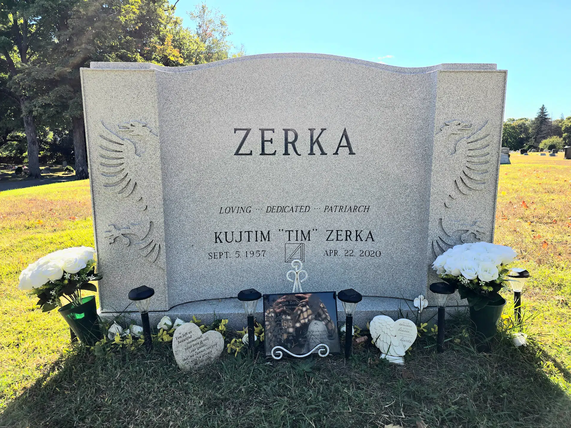 Granite Companion / Double Headstone hand-carved by NJ Companion Stones in NJ — image 4