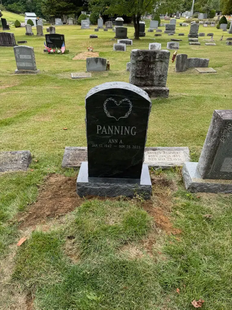 Granite Companion / Double Headstone hand-carved by NJ Companion Stones in NJ — image 2