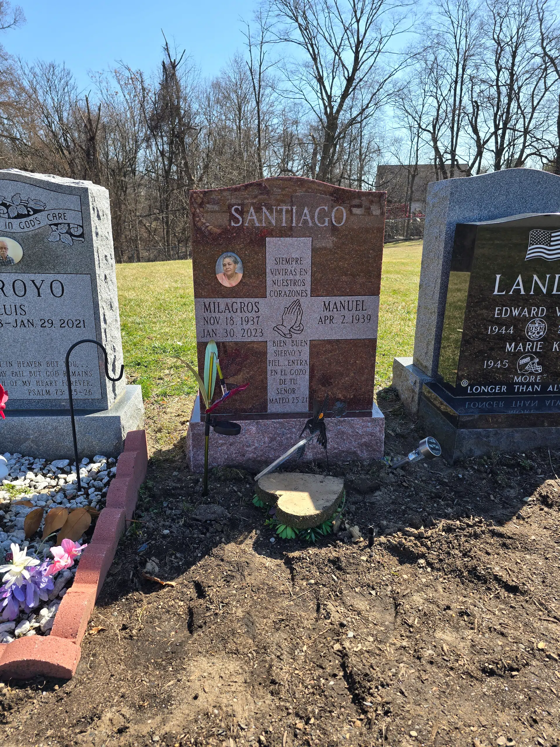 Granite Companion / Double Headstone hand-carved by NJ Companion Stones in NJ — image 3