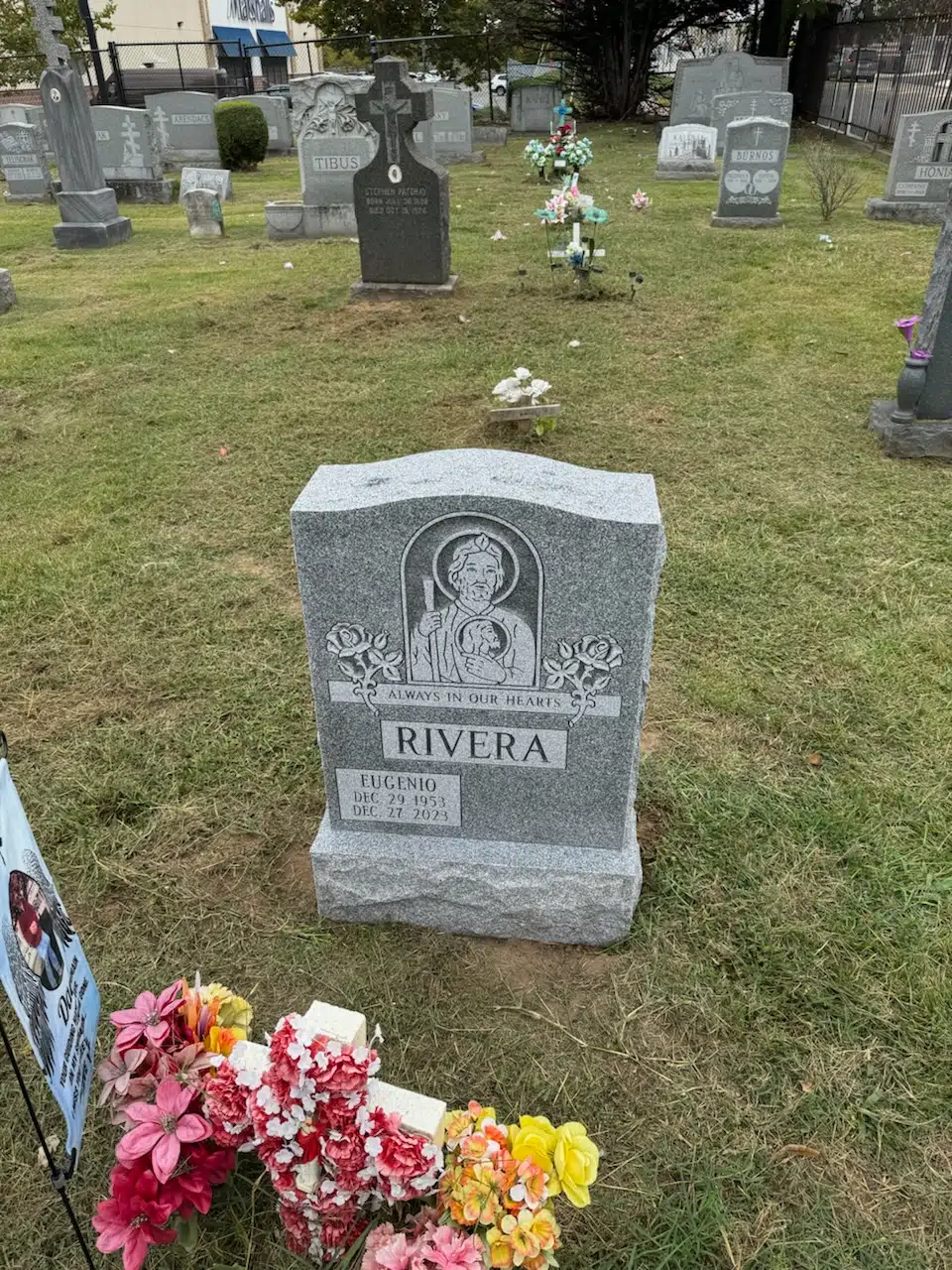 Granite Companion / Double Headstone hand-carved by NJ Companion Stones in NJ — image 4