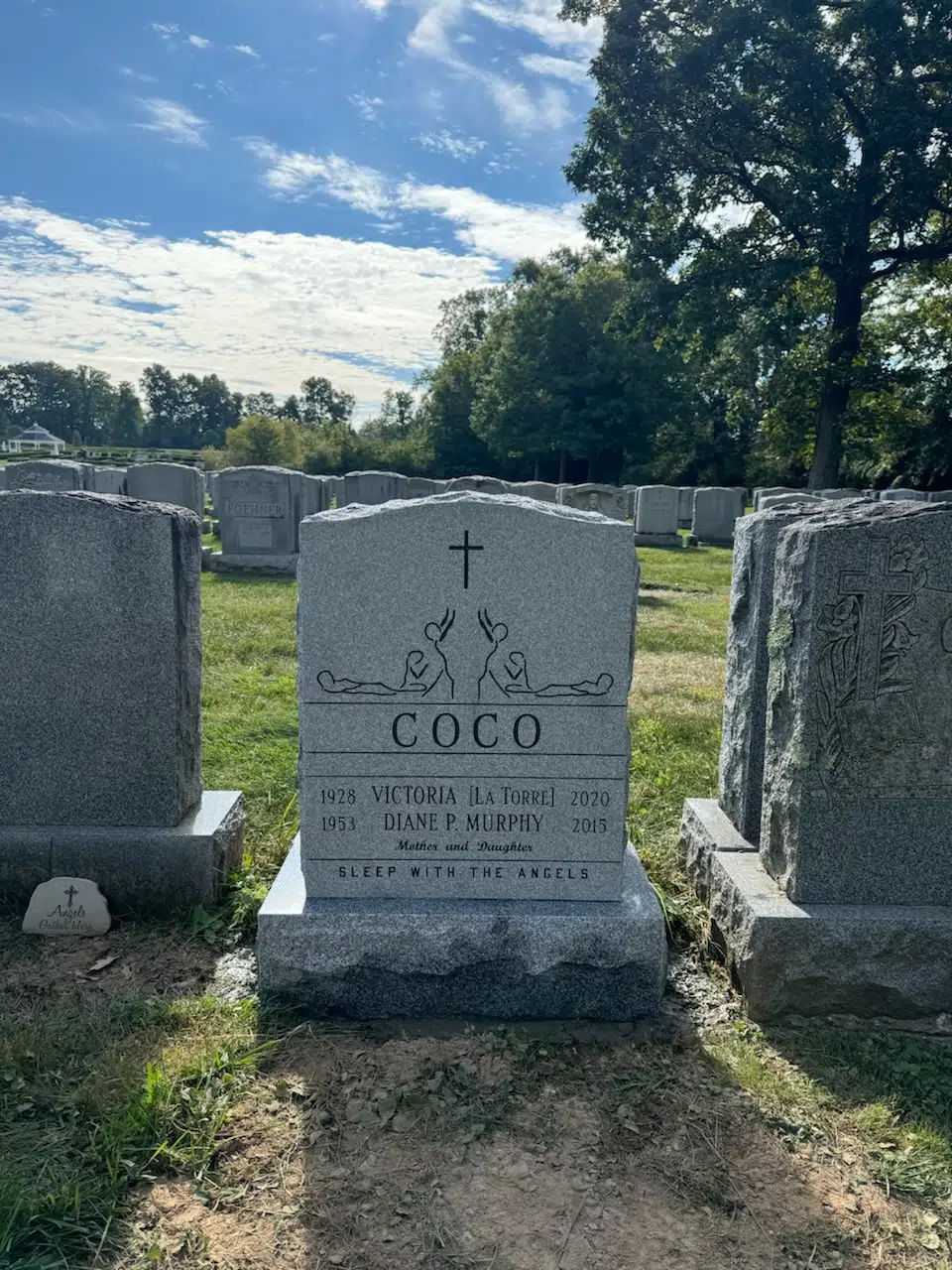 Granite Companion / Double Headstone hand-carved by NJ Companion Stones in NJ — image 6