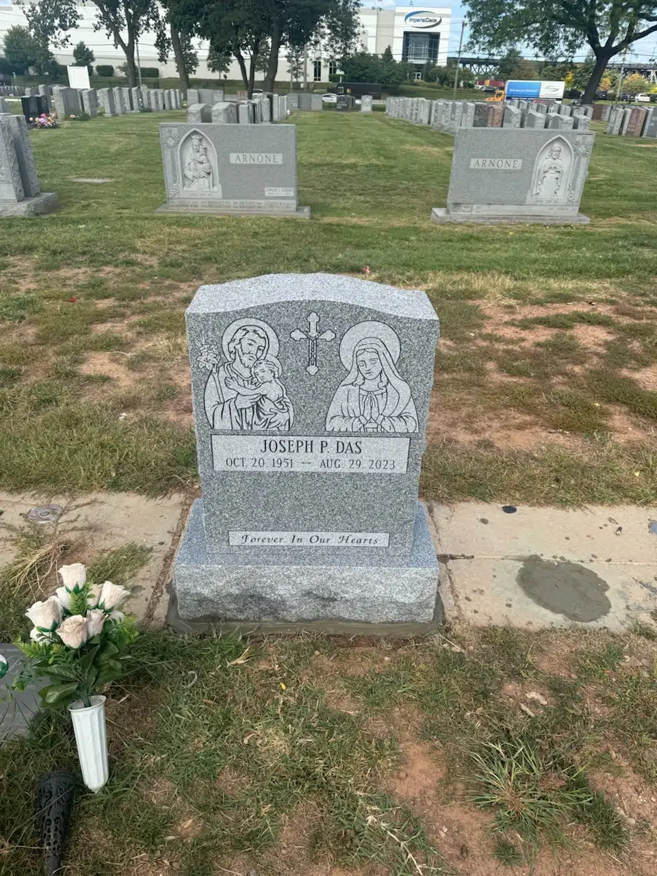 Granite Companion / Double Headstone hand-carved by NJ Companion Stones in NJ — image 7