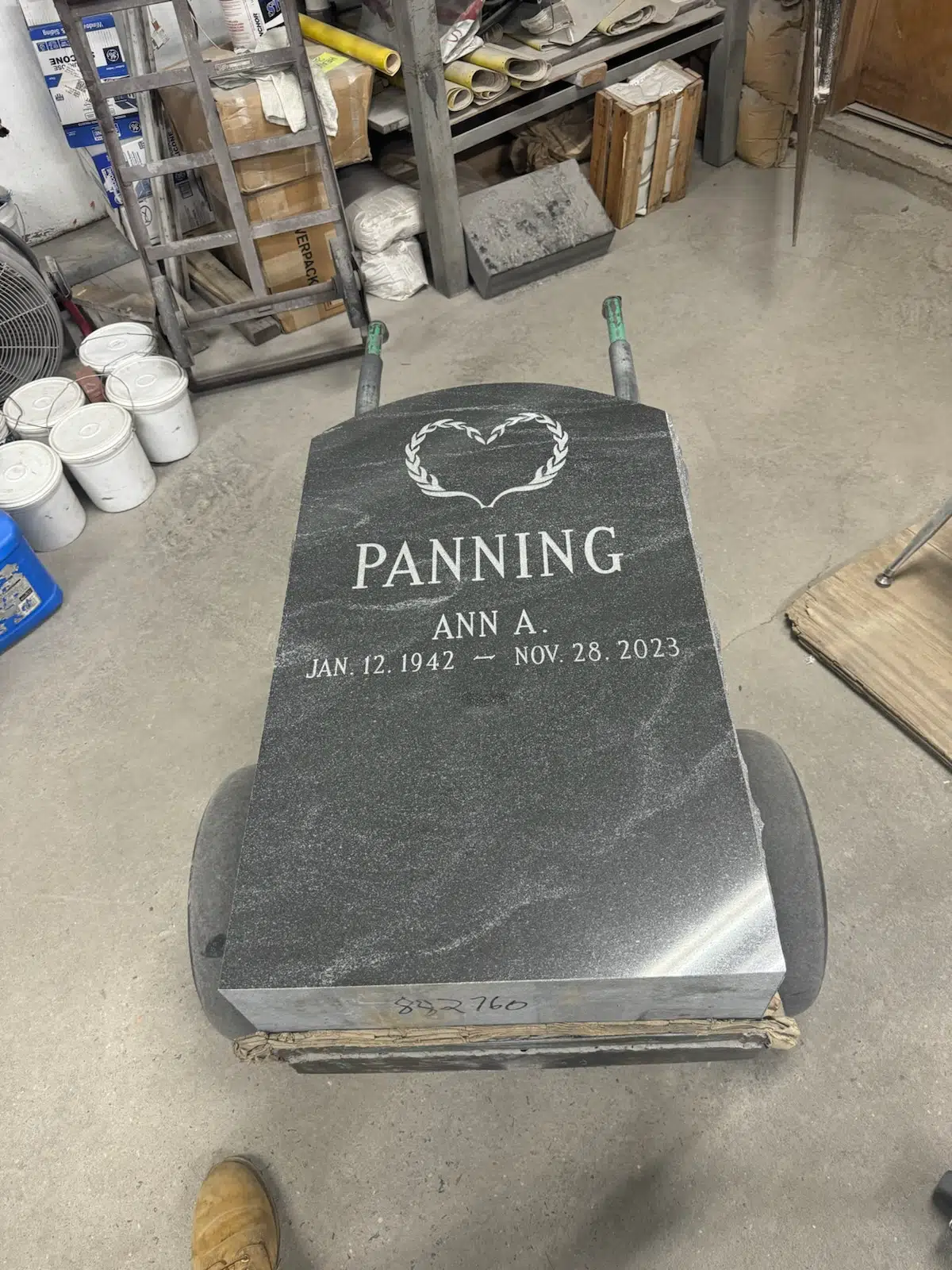 Granite Companion / Double Headstone hand-carved by NJ Companion Stones in NJ — image 9
